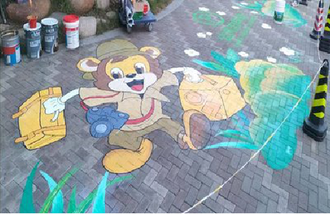 长葛夏季画地面彩绘会遇到的问题