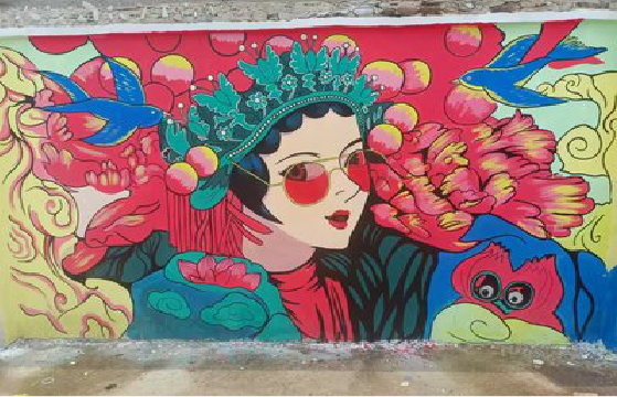 长葛墙体彩绘-网红墙