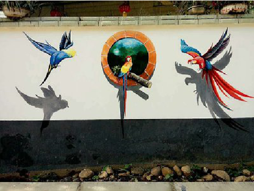 长葛视觉错位-3D墙绘设计