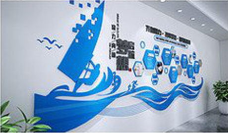 长葛海浪主题文化墙如何设计？