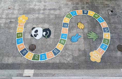 长葛地面游戏彩绘