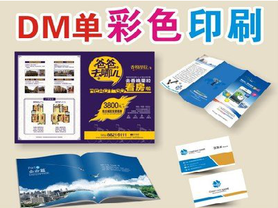 长葛单页印刷，色彩搭配简单。